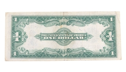 1923 US $1 BLUE SEAL SILVER CERTIFICATE HORSE BLANKET