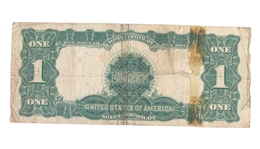 1899 US $1 BLUE SEAL SILVER CERTIFICATE BLACK EAGLE