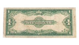 1923 US $1 BLUE SEAL SILVER CERTIFICATE HORSE BLANKET