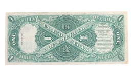 1917 US $1 RED SEAL SAW-HORSE LEGAL TENDER NOTE