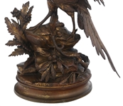 AFTER ALPHONSE A. ARSON PHEASANT PATINATED BRONZE 