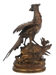 AFTER ALPHONSE A. ARSON PHEASANT PATINATED BRONZE 