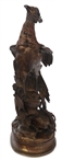AFTER ALPHONSE A. ARSON PHEASANT PATINATED BRONZE 