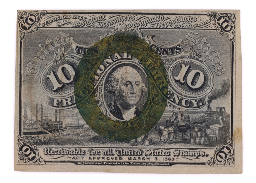 OBSOLETE US 10C 2ND ISSUE FRACTIONAL CURRENCY