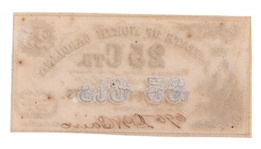 1864 OBSOLETE NORTH CAROLINA 25C FRACTIONAL CURRENCY