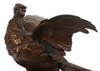 AFTER ALPHONSE A. ARSON ROOSTER PHEASANT BRONZE 