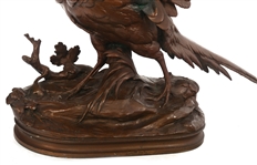 AFTER ALPHONSE A. ARSON ROOSTER PHEASANT BRONZE 