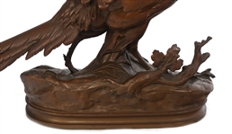 AFTER ALPHONSE A. ARSON ROOSTER PHEASANT BRONZE 