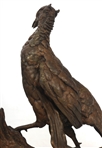 AFTER JULES MOIGNIEZ PHEASANT & WEASEL BRONZE SCULPTURE