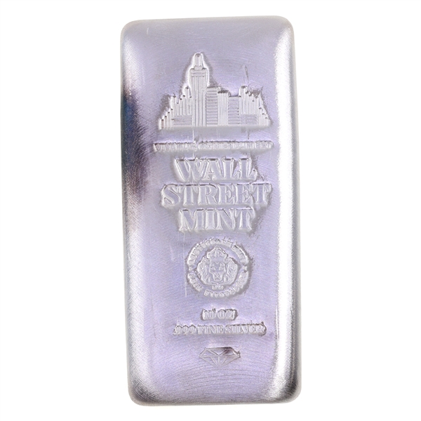 .999 SILVER WALL STREET MINT 10 OZ BAR