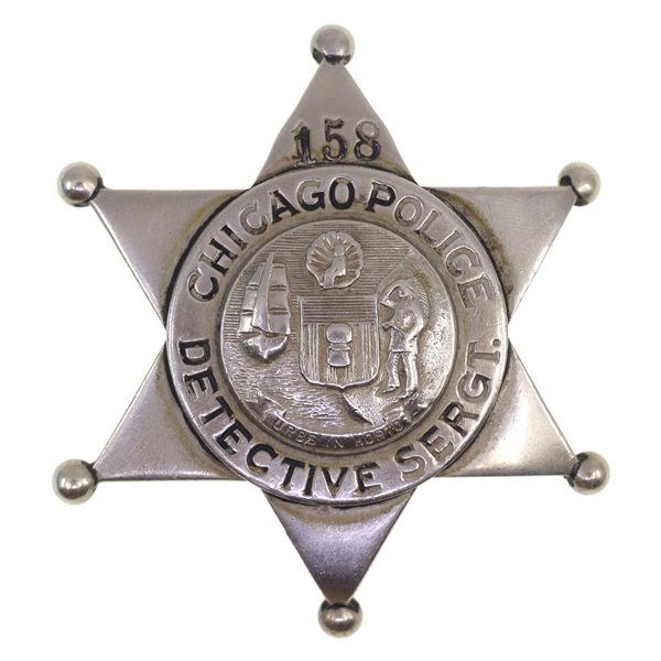 OBSOLETE CHICAGO IL POLICE DETECTIVE SERGEANT BADGE