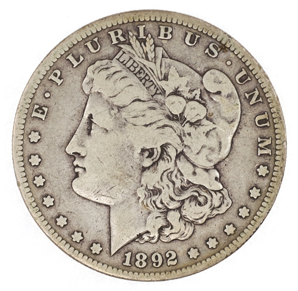 1892-S US SILVER MORGAN DOLLAR COIN