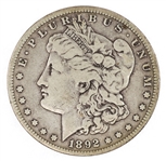 1892-S US SILVER MORGAN DOLLAR COIN