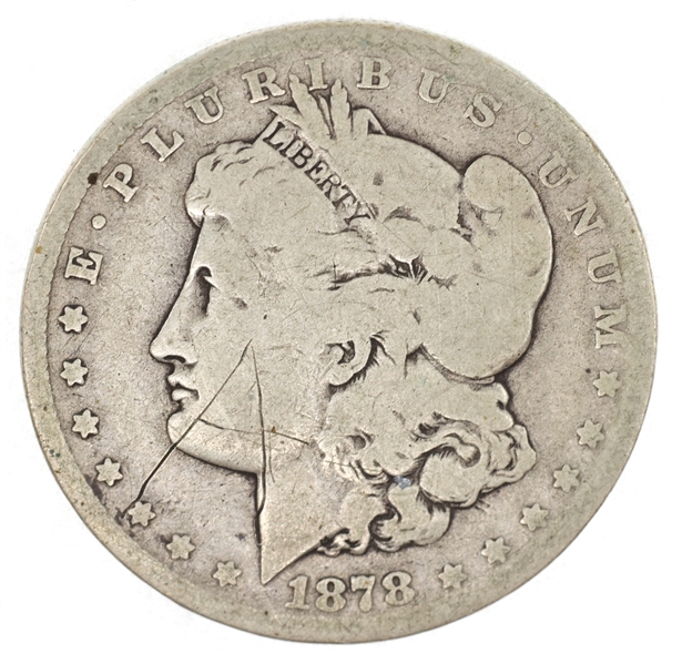 1878-CC US SILVER MORGAN DOLLAR COIN