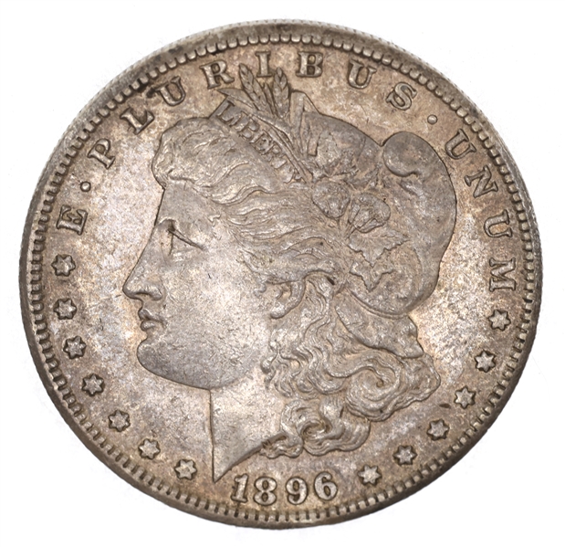 1896-S US SILVER MORGAN DOLLAR COIN