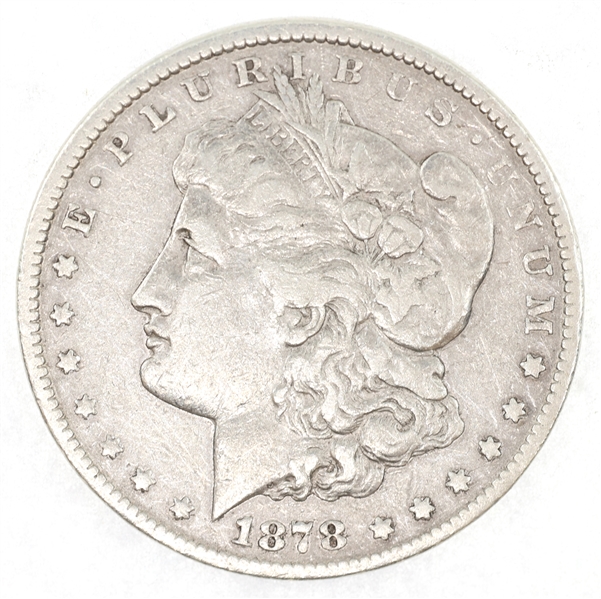 1878-CC US SILVER MORGAN DOLLAR COIN