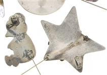 STERLING SILVER TAXCO BROOCHES & BROOCH-PENDANT