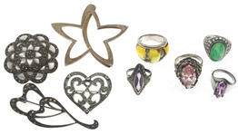 STERLING SILVER FASHION JEWELRY