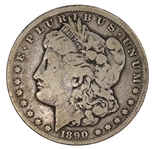 1890-CC US SILVER MORGAN DOLLAR COIN - F/VF