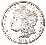 1878-CC US SILVER MORGAN $1 COIN - XF CLEANED