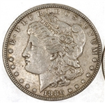 1886 US SILVER MORGAN DOLLAR XF COINS - LOT OF 2
