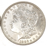 1886 US SILVER MORGAN DOLLAR XF COINS - LOT OF 2