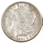 1881-S US SILVER MORGAN $1 AU/MS COINS - LOT OF 2
