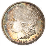 1896-P US SILVER MORGAN DOLLAR AU COIN