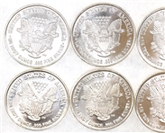 US .999 SILVER 1/4 OZT BULLION ROUNDS - 2.5 OZT TOTAL