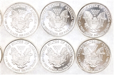 US .999 SILVER 1/4 OZT BULLION ROUNDS - 2.5 OZT TOTAL