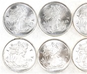US .999 SILVER 1/4 OZT BULLION ROUNDS - 2.5 OZT TOTAL