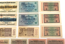 1908-1923 GERMAN BANKNOTES