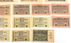 1908-1923 GERMAN BANKNOTES