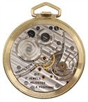 MEN'S HAMILTON GOLD-FILLED CASE POCKET WATCH