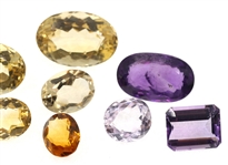 LOOSE CITRINE & AMETHYST - ROUND, OVAL, RECTANGULAR