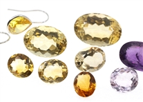 LOOSE CITRINE & AMETHYST - ROUND, OVAL, RECTANGULAR