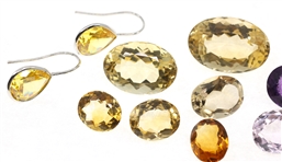 LOOSE CITRINE & AMETHYST - ROUND, OVAL, RECTANGULAR