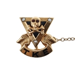 10K YELLOW GOLD SORORITY & FRATERNITY SWEETHEART PIN