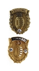 10K YELLOW GOLD & DIAMOND TIMKEN EMPLOYEE SERVICE PINS