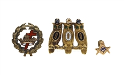 14K YELLOW GOLD FRATERNAL ORGANIZATION PINS