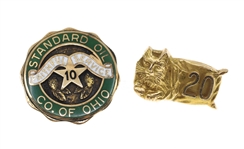 14K YELLOW GOLD EMPLOYEE SERVICE PINS