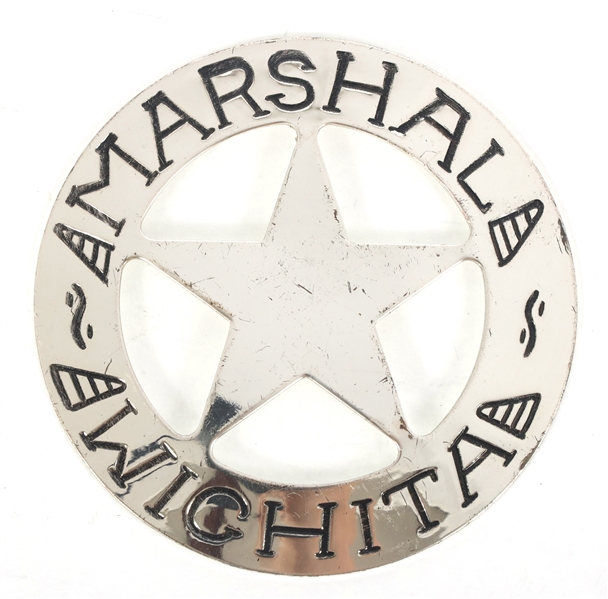 .925 SILVER FRANKLIN MINT COMMEMORATIVE MARSHAL BADGE
