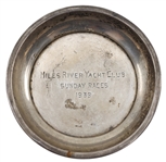 STERLING SILVER 1939 MILES RIVER YACHT CLUB PRIZE TRAY
