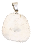 STERLING SILVER MARK YAZZIE OVERSIZE TURQUOISE PENDANT