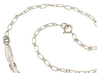 STERLING SILVER & OPAL MODERNIST STYLE NECKLACE