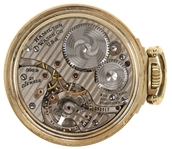 MEN'S HAMILTON GOLD-FILLED CASE RAILROAD POCKET WATCH