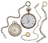 MENS GOLD-FILLED POCKET WATCHES - FOR PARTS/REPAIRS