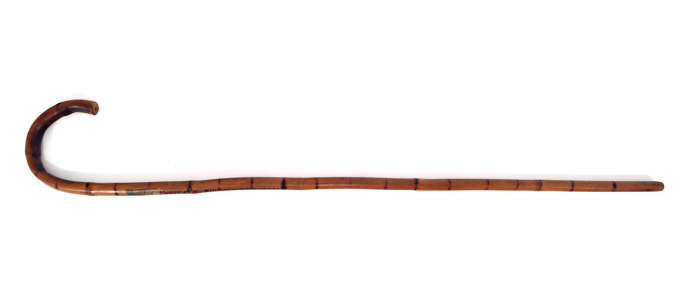 NEW YORK WORLDS FAIR 1939 BAMBOO WALKING CANE