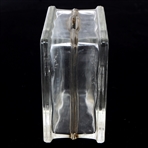 NEW YORK WORLD'S FAIR 1939 GLASS CENTER BLOCK COIN BANK