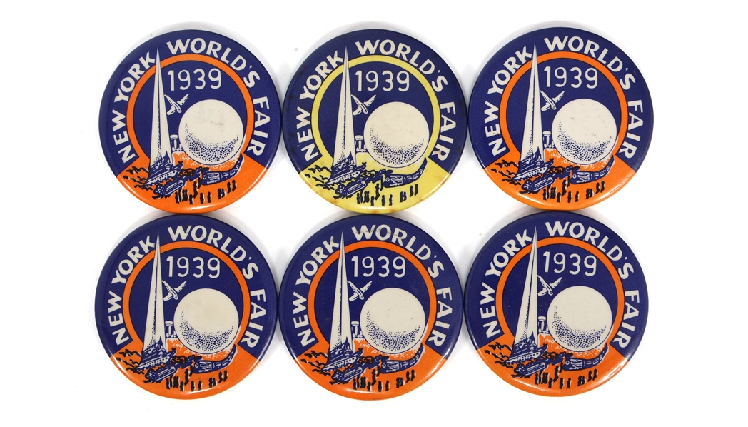 NEW YORK WORLDS FAIR 1939 POCKET MIRRORS 